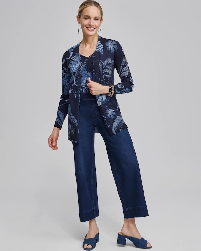 Travelers Pull On Cropped Jeans - image 2